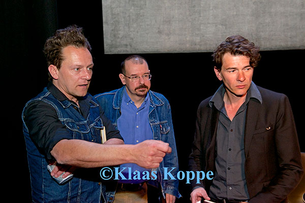 Christophe Vekeman, Paul Mennes, Dimitri Verhulst, foto Klaas Koppe