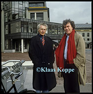 Harry Mulisch en Tilman Spengler, foto Klaas Koppe