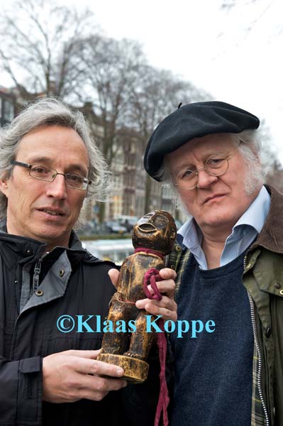 Redmond O'Hanlon en Rudi Rotthier, foto Klaas Koppe