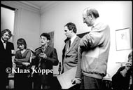 Drs. P, Hans Warren & Tom Lanoye, foto Klaas Koppe