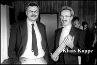 Gerrit Krol en Ad Zuiderent, foto Klaas Koppe